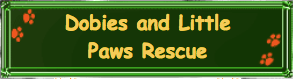 Dobies and Little Paws Rescue logo