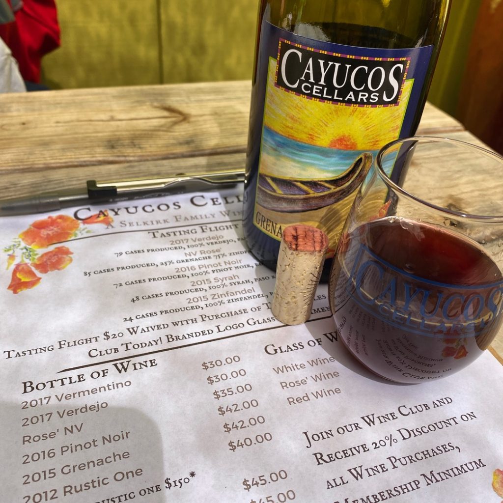 Wine Tasting with Our Doberman at Cayucos Cellars